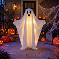 Halloween Ghost Decoration Light up Glowing Ghost Spooky Stable for Homeowners, Porch, Haunted House