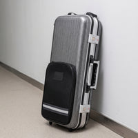 Rectangular Hard-Shell Saxophone Case Portable Saxophone Case with Backpack Straps Secure Reinforced for Musicians