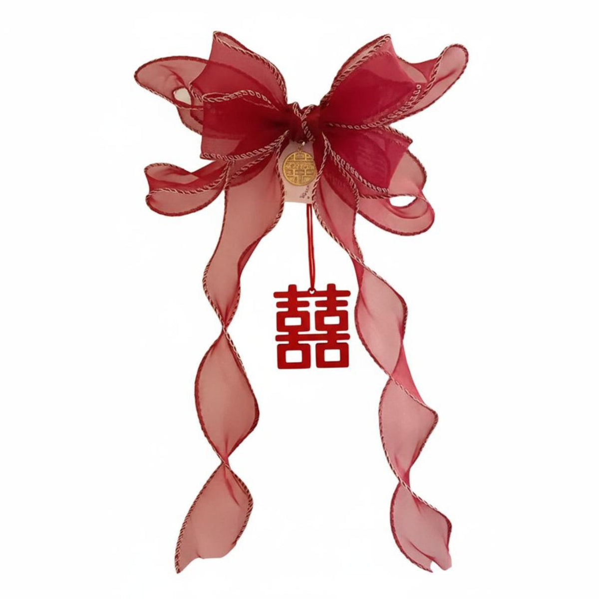 Chinese Wedding Curtain Tie-Back Romantic Atmosphere for Living Room, Newlyweds