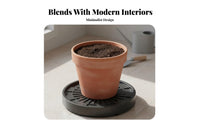 Round Plant Roller Base Water Reservoir Plant Pot Tray with Wheels Floor Pection Wheeled Planter Tray for Gardeners, Seniors, Indoor, Patio, Garden