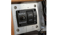 Manual off Auto Bilge Pump Control Panel Four-Hole Mount 12/24V Bilge Switch Panel Rectangular