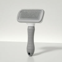 Self-Cleaning Slicker Brush Ergonomic Grooming Brush with Self-Cleaning Button Professional Non-Slip for Dogs