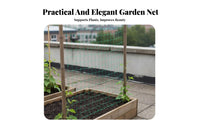 Multi-Purpose Vegetable Trellis Net Improves Air Circulation Plant Climbing Net High Strength Garden Trellis Netting Easy to Install for Gardeners, Commercial Growers, Homeowners, Farm, Greenhouse, Balcony, Grow Tents