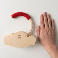 Wooden Bird Stand with Rocker Base, Tabletop Bird Perch for Small Parrots and Medium Birds, Single Cockatiel Budgie Perch Desktop Parrot Stand