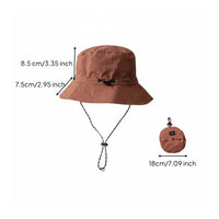Protection Foldable Sunshade Cap Quick-Drying Packable Hiking Hat Lightweight for Fishers, Travelers, Travel, Camping, Beach