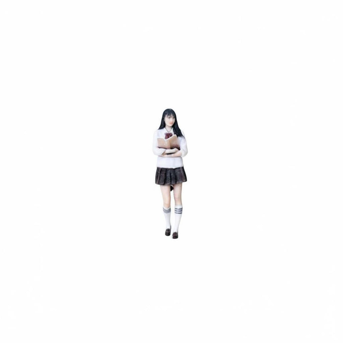 Realistic Texture JK Schoolgirl Figure Authentic Design School Outfit Doll Sturdy Mini Skirt School Figure High Quality Material for Model Display