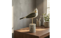 Tabletop Bird Ornament Hand-Painted Carved Wooden Bird Decor Farmhouse House Decoration