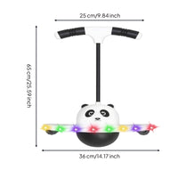 Handlebar Jumping Balance Toy Wide Platform Creature Face Bouncing Toy Wheel-Like Supports Handle Balance Ball Hand Pump for Children