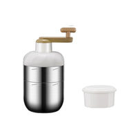 Stainless Steel Hand Crank Ice Shaver Detachable Manual Ice Shaver Non-Electric Kitchen Appliance Portable for Home Cooks, Dorm Room, Camping