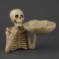 Skeleton Tray Crack Detailing House Decoration Shallow Bowl Home Decor for Entryway, Hallway