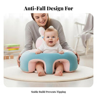 Learn to Sit Aid creatureShaped Sitting Assistant Ergonomic Backrest Soft Dinosaur Baby Sofa 360-Degree Support Infant Floor Chair Anti-Tip Design for Infants, Toddlers, Parents, Nursery, Playtime, Living Room, Indoors