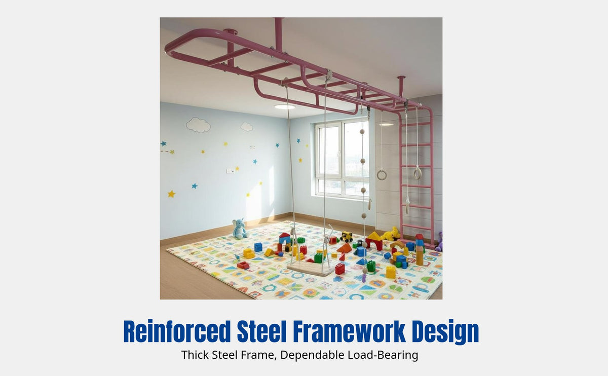 Indoor Climbing Frame, Multifunctional Kids Ladder, Home Fitness Equipment for Family