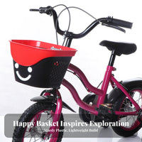 Lightweight Children's Cycle Front Basket Easy Installation children's Cycle Basket Sturdy for Girls, Toddlers, Outdoor Cycling, Park