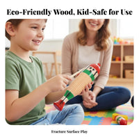 musical education approach Compatible Croaking Frog Guiro Early Music Education Croaking Frog Rasp touch Stimulation Percussion Instrument hardwood Wood Carving for Children, Preschoolers, Kindergarten, Daycare center, Classroom, Playroom