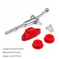 5-Speed Shifter Assembly Chrome Manual Shifter Polished Silver Gear Change Knob Machined Metal