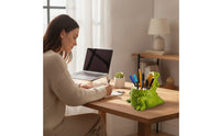 Desktop Dinosaur Pen Holder Sturdy Dinosaur Pencil Holder Funny Stationery Organizer Decorative for Students, Office