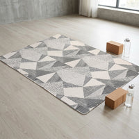 Bath Mat and Non Slip Door Mat for Home, Soft Rug and Play Mat with Geometric Pattern, Machine Washable Runner Rug, Cotton Floor Mat Area Rugs