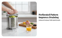 Perforated Basket Screw Press Juicer Cylindrical Vegetable Press Removable Parts Manual Juicer Compact
