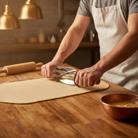 Manual Croissant Cutter Roller Rotating Croissant Roller Cutter Food-Grade Pastry Wheel Ergonomic for Bakers, Home Cooks, Baking