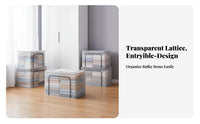 Foldable Frame Storage Box Stackable Framed Storage container dirtresistant for Dorm Room