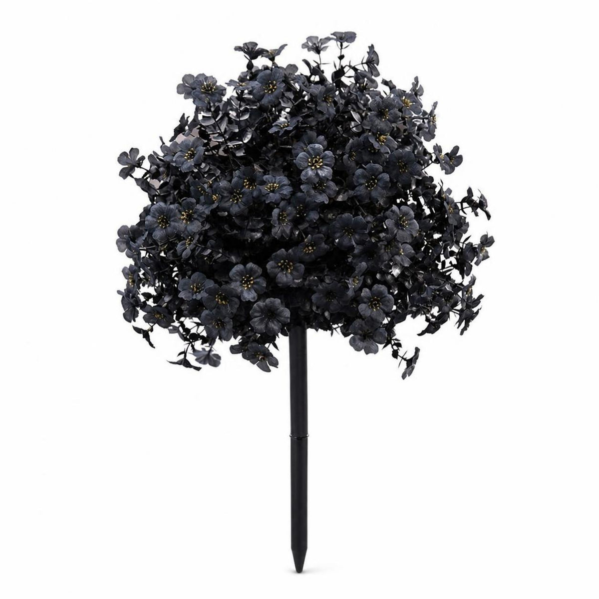 Outdoor Floral Stake with Ground Insert Seasonal Artificial Flower Stake Gothic Artificial Floral Arrangement with Ground Spike Weather-Resistant for Planter, Lawn, Halloween