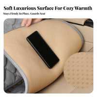 3 Pieces Non-Slip Car Seat Cushion Set Thickened Velvety Car Seat Cover Set Warm for Commuters, Passengers, Cold Weather, Daily Commute