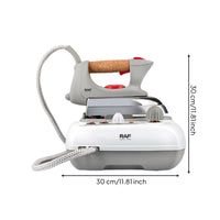 Corded Steam Station Iron with Cork Handle Tabletop Iron with Separate Base Unit Compact for Homeowners, Laundry Room, Home