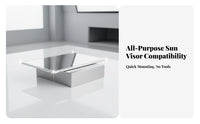 Car Sun Visor Mirror Crystal Clear Stainless Metal Vehicle Mirror Easy Installation for Commuters
