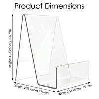 Acrylic literature Stand for Desktop Display, Transparent Holder for Reading, Music Sheet, Freestanding Menu Support for Kitchen