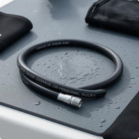 Black Low-Pressure Inflator Hose Rubber Buoyancy Compensator Inflator Hose Flexible Dive Gear Silver Fittings