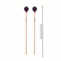 Yarn-Wrapped Marimba Mallets Wooden Vibraphone Mallets Soft Professional for Performance