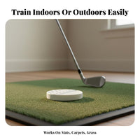 Low Profile Design Flat Golf Practice Ball Develops Muscle Memory Golf Swing Coach Ball Portable for Beginners, Outdoor, Home, Office