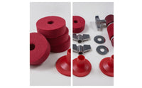 11 Pieces Drum Accessory Kit Vibration-Damping Cymbals Hardware Set Metal Cymbals Felt Pads for Sound StudiosStudio