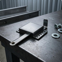 Pre Drilled Holes Garage Door Latch Bolt Mounting Plates Sliding Bolt Latch Box Style Home Hardware Metal for Industrial Doors