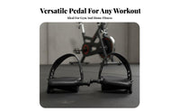 Universal Exercise Bike Pedal, Rotating Bike Foot Pedal Accessories, Gym Compatible Replacement