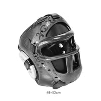 Head Guard with Face Cage Padded Fighting Arts Headgear Adjustable Boxing Headgear Equipped with a Face Guard for Fighters, Taekwondo