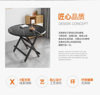 折叠桌小户型租房宿舍吃饭桌子圆桌家用餐桌户外简易便携摆摊小桌