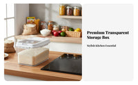 Rice Storage Container Dampness-Resistant Rice Storage Bin Lid Airtight Grain Container for Kitchen Countertop