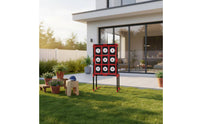 9 Pocket Pitcher Training Equipment Portable 9 Hole Pitching Net Foldable Baseball Pitching Target for Backyard