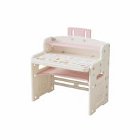 Multi-Functional Adjustable kids' Desk and Chair Set Ergonomic Design Height-Adjustable Study Set sturdy Construction children's Furniture Easy-to-Clean Surface for Toddlers, Preschoolers, Students, Playroom, Bedroom, Home