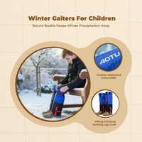 Kids fleece gaiters for winter