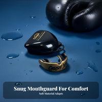 Custom Fit Boxing Mouthguard Shock Absorbent Double Layer Mouthguard Jaw Protection Boxing Mouth Guard Enhanced Breathability for Boxers, Combat Artists, Athletes, Competition, Training