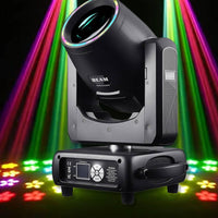 GOBO Effects 200W Beam Moving Light Multiple Built-in Patterns LED Beam Moving Head DMX512 Control Pattern Effect Light Wide Rotation Range for DJs, Event Planners, Live Performance, Bar, Wedding, DJ Booth