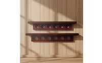 Wooden 6-Hole Cue Rack Easy Reach Wall Mounted Cue Rack for Billiards Players