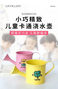 厂家直销园艺小型家用宝宝儿童多彩铁皮洒水壶浇花浇水壶水桶