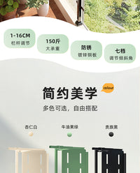 铁艺阳台专用花架栏杆挂式轻奢窗台护栏可悬挂式绿植花盆置物架子 【牛油果绿❤长120CM】防锈 150斤承重（栏杆宽16CM内可挂）