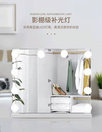 化妆灯镜前灯化妆镜前专用补光灯梳妆台灯USB灯免打孔布线镜子灯