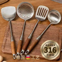 不锈钢锅铲漏勺汤勺煎铲饭勺炒菜锅厨房家用品厨具套装跨境厂批发