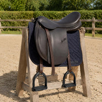 Textured Grip Black Resin Stirrup Rectangular Footbed Children's Stirrup Curved Arch Kids Western Stirrups Anti-Slip for Saddle