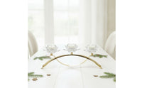 Bridge Candle Holder Gold 3-Candle Holder Metal for Wedding Tables